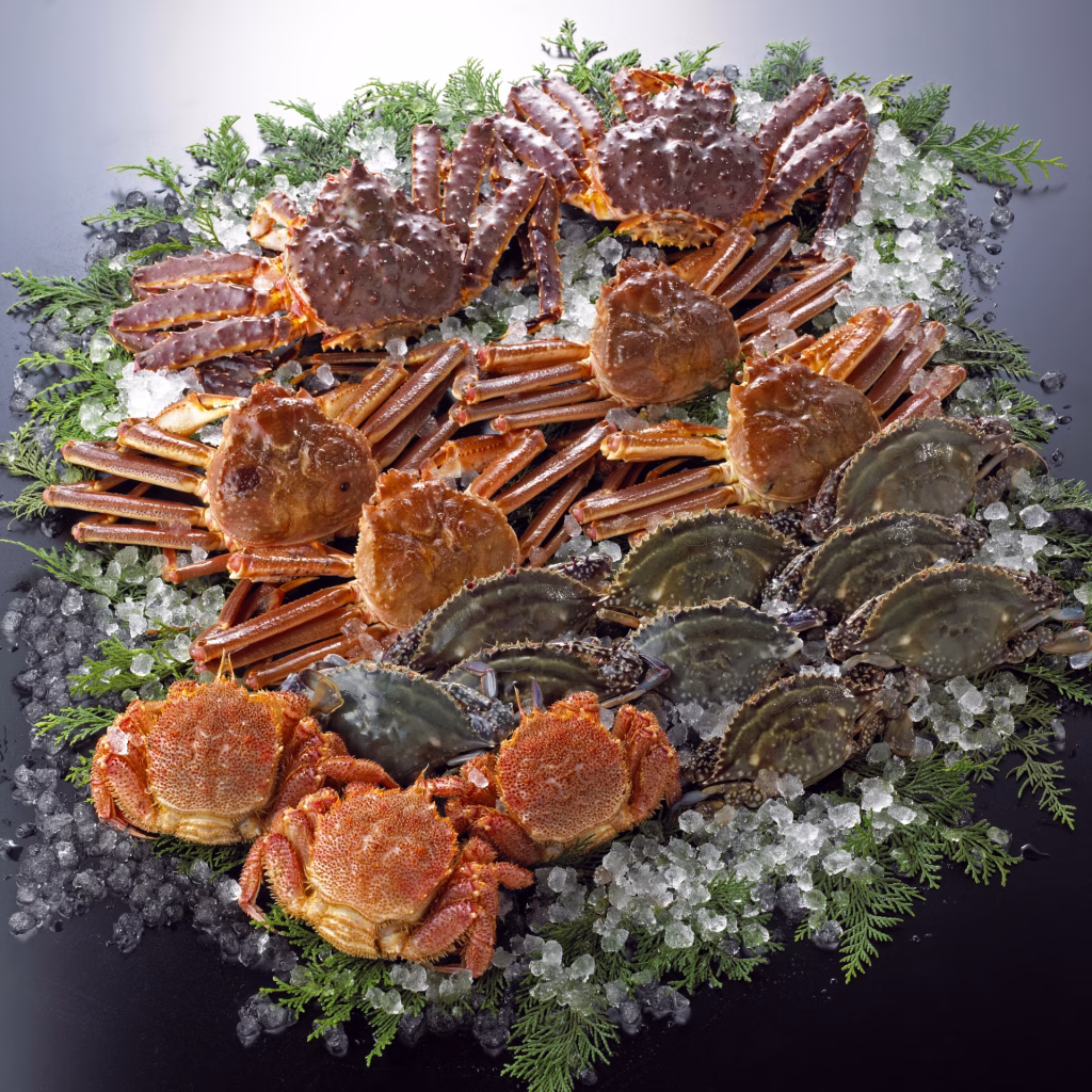 カニ集合の画像